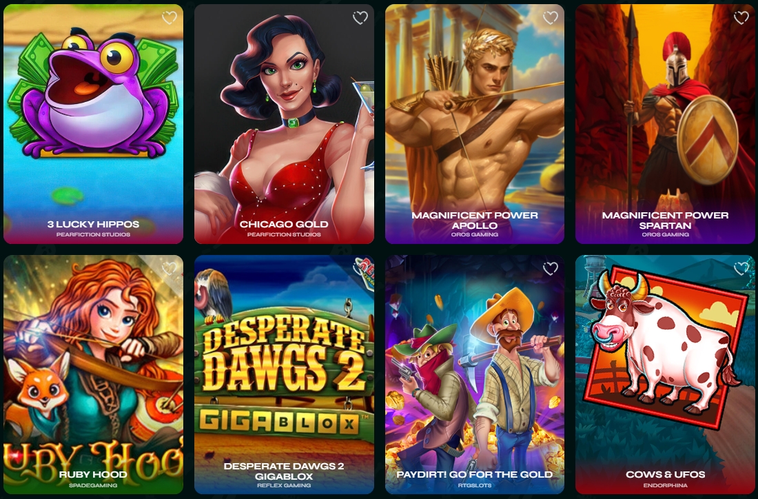 Panoramica colorata delle slot disponibili su Savaspin Schermata con varie slot Savaspin che mostrano personaggi, animali e eroi in uno stile vivace e colorato